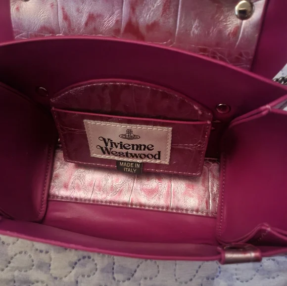 Vivienne Westwood Metallic Pink Small Bag - Picture 3 of 4